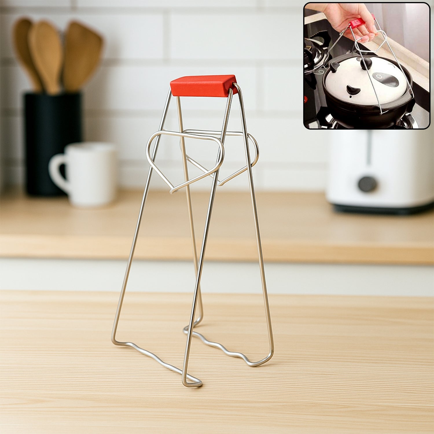 Heavy-Duty Stainless Steel Kitchen Dish Plate Bowl Vessel Gripper Tong Heavy-Duty Stainless Steel Kitchen Dish Plate Bowl Vessel Gripper Tong